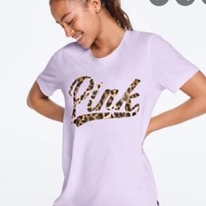 Victoria Secret PINK lilac campus tee